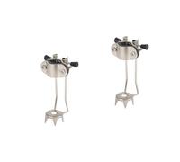 BESPORTBLE 2pcs Outdoor Walking Stick Ice Grip Attachment Non Slip Five Teeth Crampon Spike for Trekking Poles Safe Mountaineering Tool for Ice Easy Install Silver Cane Tip