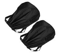 BESPORTBLE 2pcs Oxford Cloth Drawstring Backpacks for Men Women Large Capacity Weekend Bag Side Pockets Swim Bag for Adults Boys and Girls