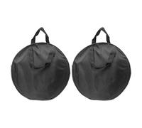 BESPORTBLE 2Pcs Oxford Cloth Dumb Drum Bag - Waterproof Percussion Instrument Bag For Drum Practice Pad - 12 Inch Oxford Cloth Protective Storage Case With Handle
