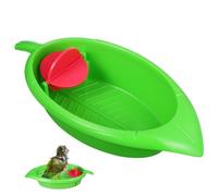 BESPORTBLE 2pcs Parrot Bathing Tub Bird Bathtub for Birds Easy to Use Shower Box Pet Bath Tub for Parakeets and Budgies Fun and Practical Bath Plaything Rosy Green