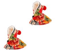 BESPORTBLE 2pcs Parrot Cape Cloak for Winter Stylish Warm Clothes for Birds for Parties and Outdoor Adventures Comfortable Fits Sized Birds Northeast Red