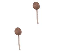 BESPORTBLE 2pcs Parrot Coconut Shell Toy Parrot Toy Bird Cage Feeder Bird Cup Natural Coconut Shell Cup Bird Coconut Bowl Parrot Supplies Bird Bowl Parrot Nest Parrot Sleeping Bed Wooden