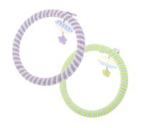 BESPORTBLE 2pcs Parrot Ladder Cotton Rope Swing Chew for Bird Cage with Cloud Pendant Engaging Climbing for Lovebirds Conures Cockatiels Enhances Coordination and Muscle Strength