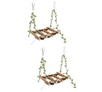BESPORTBLE 2pcs Parrot Swing Parrot Perch Stand Toy Bird Swing for Chinchilla Squirrels Decorative Chic