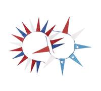 BESPORTBLE 2pcs Patriotic Headband with Sparkling Statue of Liberty and Usa Stars Comfortable American Headdress for Election Charity National Day and July Celebrations