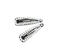 BESPORTBLE 2pcs Pearl Snap Hair Clips for Elegant Barrettes with Chic Pearl Decoration Comfortable Snap Close Design Suitable for Bangs Ponytail Hairstyles