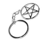 BESPORTBLE 2Pcs Pentacle Pendant Keychain Five Pointed Star Bag Charm for Handbags Unique Keyring Stylish Witch Accessory for and DIY Projects