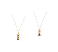 BESPORTBLE 2pcs Pet Ashes Memorial Pendant Metal Necklace Urn Necklace for Dog Keepsake