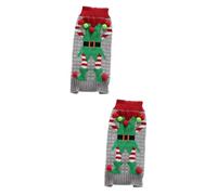 BESPORTBLE 2pcs Pet Christmas Sweater Dog Hoodie Ugly Sweater for Small Large Dogs Puppy Dress Winter Pet Clothing Clothes Party Outfit