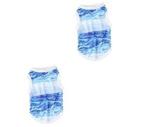 BESPORTBLE 2pcs Pet Cooling Vest for Dogs Lightweight and Breathable Sky- Cooling Jacket Washable Reusable for Outdoor Activities Easy to Use for Pets