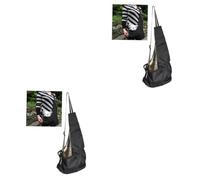BESPORTBLE 2pcs Pet Dog Cat Carrier Bag Oxford Cloth Single Shoulder Sling Bag s Washable Safe Hook Strap