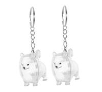 BESPORTBLE 2pcs Pet Hair Keepsake Keychain Portable Dog Cat Hair Storage Box for Cherished Memories Compact Memorial Urn Collector Easy Carrying Gift for