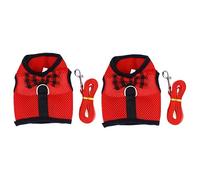 BESPORTBLE 2pcs Pet Harness for Hamster Rabbit Breathable Mesh Leash Comfortable Small Animal Vest
