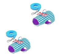 BESPORTBLE 2pcs Pet Harness Small Animal Leash Breathable Mesh Vest Comfortable for Hamster Rabbit Cute Design