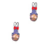 BESPORTBLE 2pcs Pet Parrot Diaper Reusable Flying Suit for Birds Easy to Wear and Clean Chinese Style Design Prevents Urine Leakage Comfortable Material for Outdoor Travel