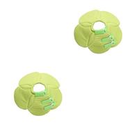 BESPORTBLE 2pcs Pet Recovery Collar for Dogs and Cats Cloth Wound Healing Cone Lightweight and Washable Elizabethan Collar for Recovery Green Floral