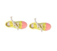 BESPORTBLE 2pcs Pet Squeaky Toy Soft Slipper for Dogs Teeth Grinding Interactive Plaything for Teething and Keeping Pets Engaged
