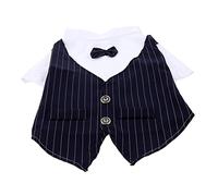 BESPORTBLE 2pcs Pet Suit Dog Costumes Jacket Dresses for Weddings Santa Claus Costume Puppy Wedding Shirt Dog Wedding Decor Wedding Guest Dress Dresses for Wedding Gueat Pets Navy Polyester