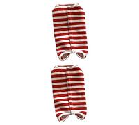 BESPORTBLE 2pcs Pet Suit for Dogs Breathable Anti-licking Vest for Comfort and Anxiety Relief Stripes