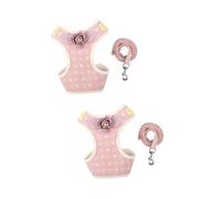 BESPORTBLE 2pcs Pet Supplies Dog Pull Rope Stylish Chest Strap Collar Dog Harness for Outdoor Activities