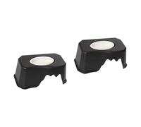 BESPORTBLE 2pcs Pet Supplies Reptile Water Dish Snake Tank Accessories Reptile Feeder Worm Dish Reptile Bowl Turtle Water Bowl Reptile Feeding Dish Animal Large Snake Hide Lizard Gecko Black