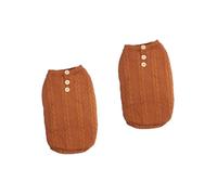 BESPORTBLE 2pcs Pet Sweater for Dogs Warm Knitted Apparel Cozy Coat for Cold Days Soft and Comfortable for Pet Costumes and Outdoor Wear