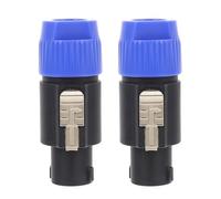 BESPORTBLE 2pcs Plastic 4-Core Professional Audio Plug Connector Speaker Cable Jack Sockets for Speaker Box Terminals