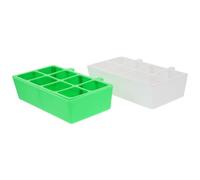 BESPORTBLE 2pcs Plastic Hanging Bird Feeder Bowl for Parakeet and Parrot Cage Sturdy Feeder Bowl Suitable for Young Birds Learning to Eat for Home Use
