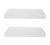 BESPORTBLE 2pcs Plastic Numbered Ball Organizer with Lid and Grid Compartment, Sturdy Raffle Ball Case for Charity Voting Game and Office Use, Quick Access Storage Box