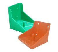 BESPORTBLE 2pcs Plastic Salt Block Holder for Sheep and Cattle Thickened Salt Lick Tray Convenient Feeding Rack for Livestock Green and Sturdy Design