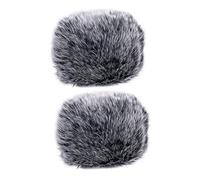 BESPORTBLE 2pcs Plush Microphone Sleeve Anti-splash Mic Cover for Handheld Dj Karaoke Outdoor Use Noise Reduction Protects from Saliva Dust Compatible with Various Microphones