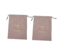 BESPORTBLE 2pcs Portable Hair Dryer Storage Bag Lightweight Drawstring Organizer Pouch for Travel Hair Care Jewelry Skincare Durable Velvet Compact Carrying Case for Hotel Use