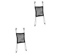 BESPORTBLE 2pcs Portable Pet Dog Car Seat Cover Heavy Duty Isolation Net for Vehicle Safety Oxford Material Prevents Pets from Accessing Front Seats Black