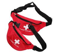 BESPORTBLE 2pcs Portable Waist Bag Medical Bag for Travel Sports Outdoor Activities Large Capacity Medical Kit for Car and Marathon Use