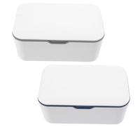 BESPORTBLE 2pcs Portable Wet Wipes Box for Travel Outdoor Wipe Dispenser Secure Lid Convenient Storage Tissue Box for Parents
