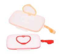 BESPORTBLE 2pcs Portable Wet Wipes Box for Travel Reusable Wipes Dispenser Case for Stroller Hanging Holds Pack Securely