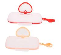 BESPORTBLE 2pcs Portable Wet Wipes Box Refillable Case for Travel Stroller Hanging Function Made of Material