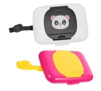 BESPORTBLE 2Pcs Portable Wipes Dispenser Outdoor Wet Tissue Box for Travel Camping Compact Design for Crib Stroller and Home Use Durable Lightweight Style