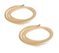 BESPORTBLE 2Pcs Practical Violin Bow Hair Set Durable Natural Beige Horse Hair for Violin Accessories for Students Beginners Safe Easy to Use