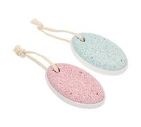 BESPORTBLE 2Pcs Pumice Stone Foot Exfoliating Callus Remover Pedicure Tool for Dead Skin Removal Natural Stone for Smooth Feet Care Suitable for Elderly Teachers Waiters and Sports