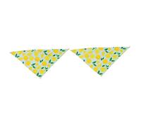 BESPORTBLE 2pcs Puppy Neckerchief Bandana Scarf for Pets Washable Dog Saliva Towel and Cat Bib Easy to Wear Pet Grooming Accessory for Any Occasion Lemon