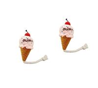 BESPORTBLE 2pcs Puppy Plush Squeak Toy Dog Chew Toy Dog Indestructible Plush Material Ice Cone Play Sound