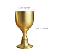 BESPORTBLE 2pcs Pure Copper Wine Goblets Small Size Chinese Style Household Multi-Function Dinner Goblet for Baijiu and Yellow Wine Home Entertaining