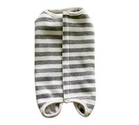 BESPORTBLE 2pcs Pure Cotton Dog Suit for Post- Care Anti-licking Four-legged Vest Striped Design Comfortable Prevents Speeds Healing