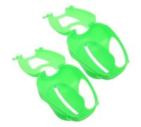 BESPORTBLE 2pcs Racing Pigeon Holder: Thickened Carrier Support Pigeon Injection Holder For Feeding Fixed Mount Bird Supply Green