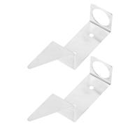 BESPORTBLE 2pcs Rain Gauge Mounting Bracket with Heavy Duty Ground Stakes for Garden Outdoor Use, Weatherproof Metal Rain Gauge Holder Compatible with 0.7" Diameter Rainfall Tube