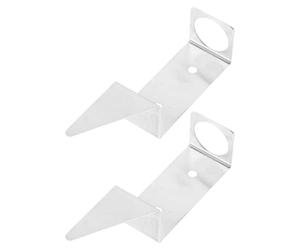 BESPORTBLE 2pcs Rain Gauge Mounting Bracket with Heavy Duty Ground Stakes for Garden Outdoor Use, Weatherproof Metal Rain Gauge Holder Compatible with 0.7" Diameter Rainfall Tube