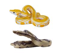 BESPORTBLE 2Pcs Realistic Boa Snake Models for Halloween Decor Tricky Prank Props Safe for Haunted House Decoration High Simulation Design