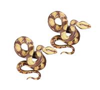 BESPORTBLE 2pcs Realistic Snake PVC Model for Educational Learning Science Reptile Simulation Animal Figurines Home School Museum Interactive Use