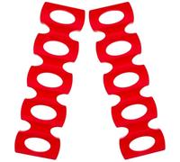 BESPORTBLE 2pcs Red Silicone Beer Can Rack Beer Storage Organizer Beverage Mat for Refrigerator Bar Home Party